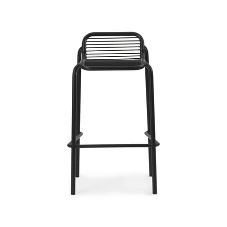 Vig Bar stool metal black / H 75 cm - Normann Copenhagen