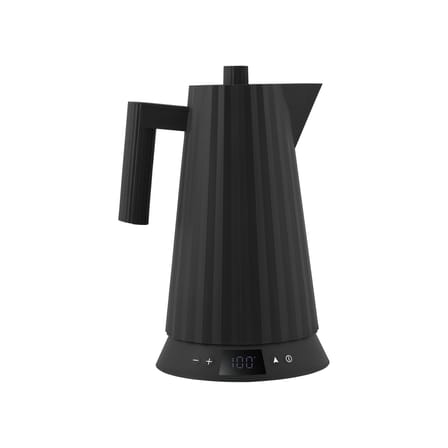 Bouilloire électrique Plissé plastique noir / 1,7 L - Contrôle de la température - Alessi