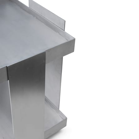 Desserte Lager métal / 60 x 38 x H 70,5 cm - Aluminium - Ferm Living