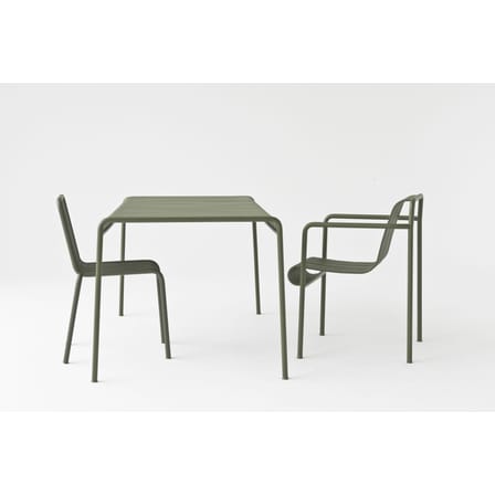 Fauteuil empilable Palissade Dining Large métal vert / Bouroullec, 2016 - Hay