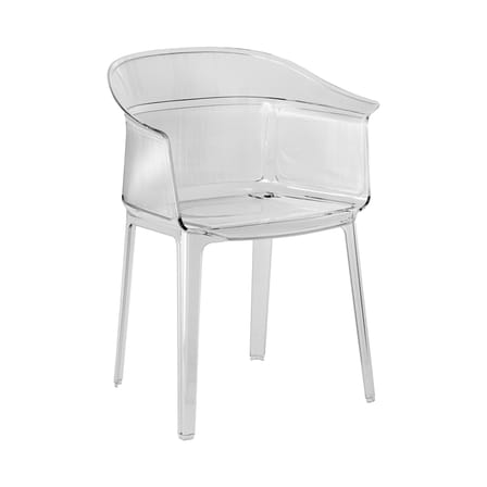 Fauteuil empilable Papyrus plastique transparent - Kartell