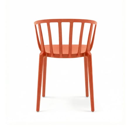 Fauteuil empilable Venice plastique orange - Kartell