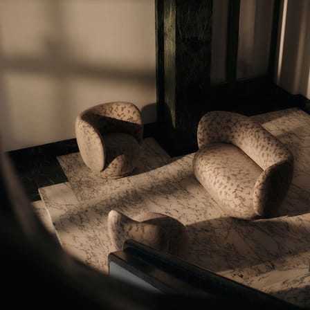 Chauffeuse Rico Piccolo / Tissu jacquard - Ferm Living