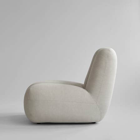 Fauteuil rembourré Toe OUTDOOR tissu gris - 101 COPENHAGEN