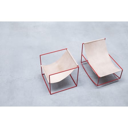 Fauteuil Solo Seat cuir beige - valerie objects