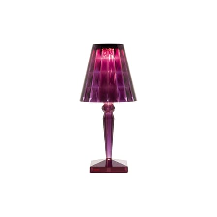 Lampe de table Big Battery LED plastique violet / H 37 cm - Sur secteur - Kartell
