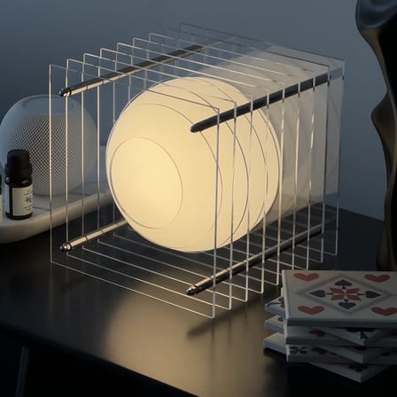 Lampe de table Lop Big Square plastique transparent / Lauréat Archiproducts Design Award - BANG