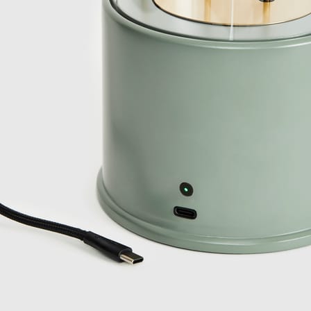 Lampe sans fil rechargeable The Muse 2.0 métal vert / IP44 - TALA