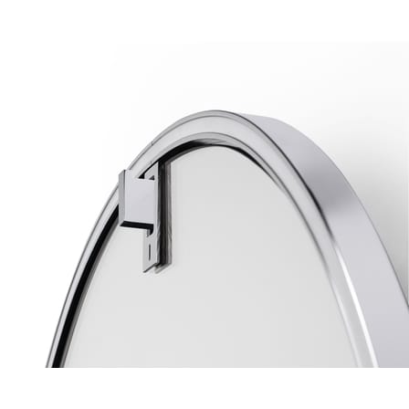 Miroir lumineux La Plus Belle argent métal LED / By Starck - H 205 cm - Flos