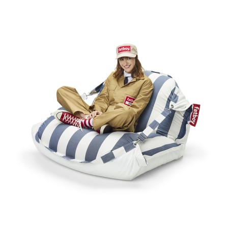 Pouf d'extérieur flottant Original Floatzac tissu bleu / Sangles ajustables - Fatboy