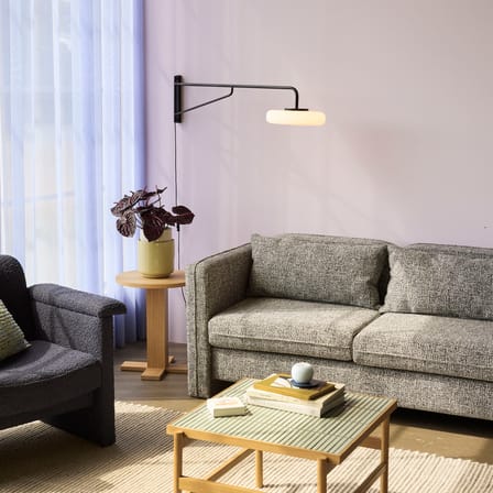 Applique avec prise Sway LED / Bras pivotant - L 120 cm - HÜBSCH