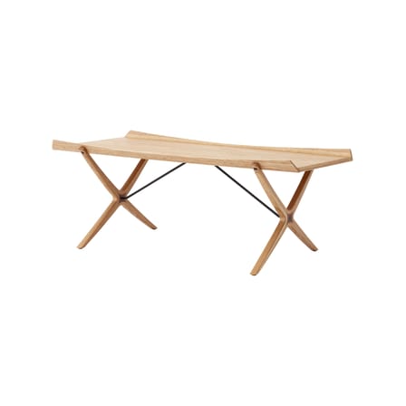 Table basse X HM13 bois naturel / Réédition 1959 - 120 x 61 x H 47 cm - &tradition