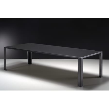 Table rectangulaire Big Irony métal noir / Maurizio Peregalli, 2000 - 238 x 100 cm - Zeus