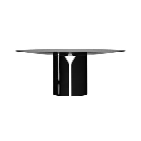 Table ronde NVL bois noir / Ø 150 cm - By Jean Nouvel - MDF Italia