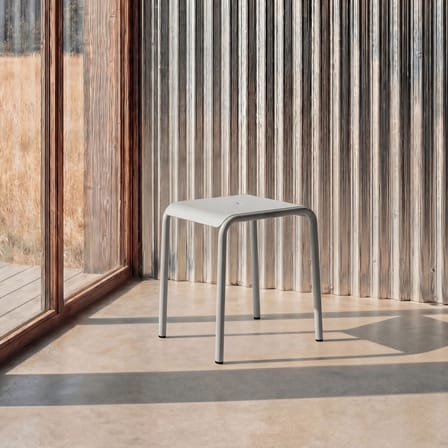 Tabouret Panorama métal gris - TIPTOE