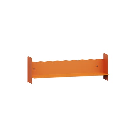 Pli Vague by Uchronia Wall shelf metal orange / W 60 x D 15 cm - TIPTOE