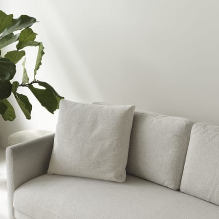 Accessoire  tissu blanc / Coussin pour canapés & fauteuil Rar - 50 x 50 cm - Normann Copenhagen