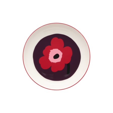 Assiette creuse Unikko céramique violet / Ø 20,5 cm - Marimekko
