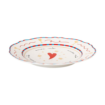 Assiette Quadri Bitossi Home / 27 cm / Peint à la main - Bleu