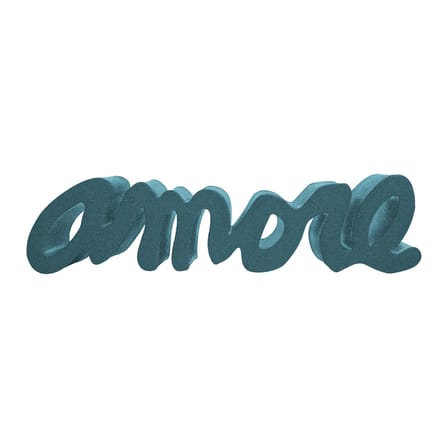 Banc Amore Ocean plastique bleu /  L 145 cm - 100% recyclé - Slide