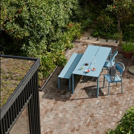 Banc Linear métal bleu / L 170 cm - Muuto