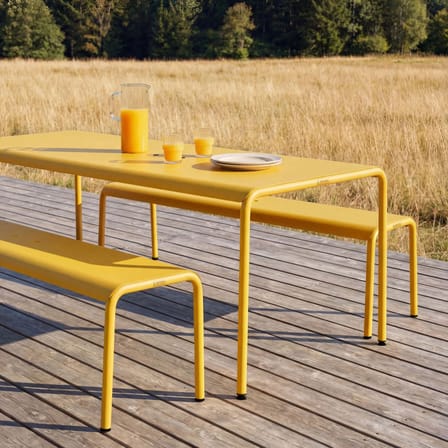 Banc Panorama métal jaune / L 170 cm - TIPTOE