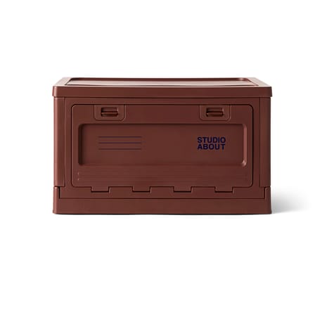 Boîte Box Large plastique violet / 50 x 35,5 x H 29 cm - Empilable - STUDIO ABOUT