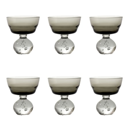 Set de 6 coupes à champagne Eternal Snow M / Ø 9,2 x H 10 cm - Serax