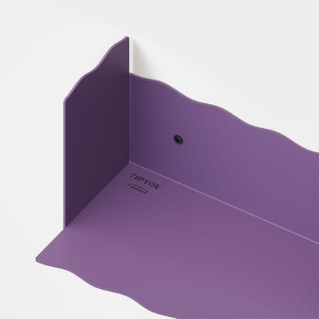 Etagère murale Pli Vague by Uchronia / L 30 x P 15 cm - TIPTOE
