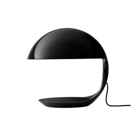Lampe de table Cobra plastique noir / Elio Martinelli , 1968 - Martinelli Luce