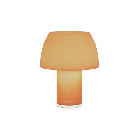 Lampe extérieur sans fil rechargeable Lorosae LED verre orange - Nemo