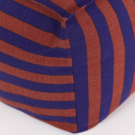 Pouf Otto tessuto blu / Poggiapiedi - 55 x 55 cm - NOBODINOZ