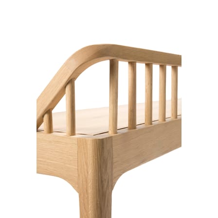 Panchina Spindle legno naturale / Rovere massello - L 150 cm - Ethnicraft
