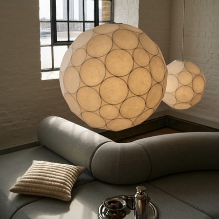 Pendelleuchte Soft Large textil weiß / Ø 60 cm - Tom Dixon