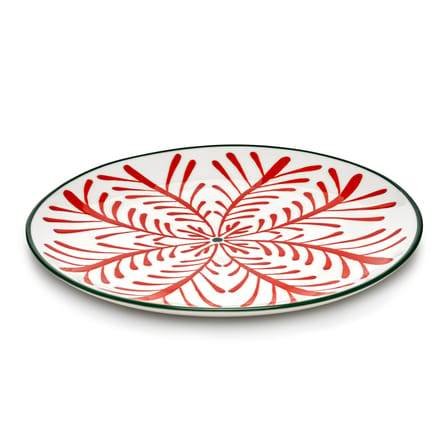 Piatto Bazaar ceramica rosso / Set di 4 - Ø 26,5 cm - Serax