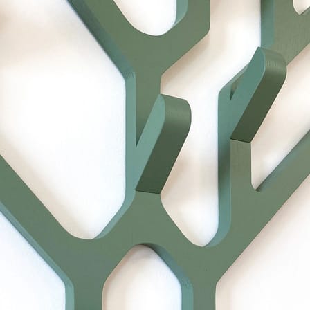Portemanteau mural Ambroise bois vert / L 57 x H 68 cm - Hartô