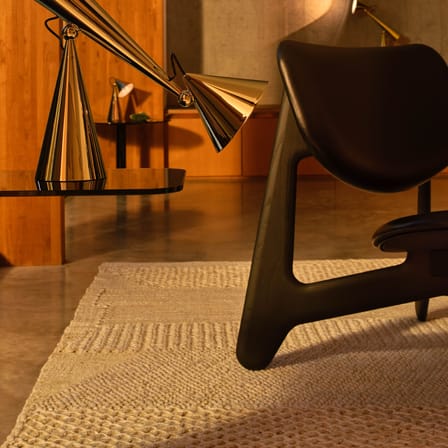 Knotty Rug textile white / 170 x 240 cm - Tom Dixon