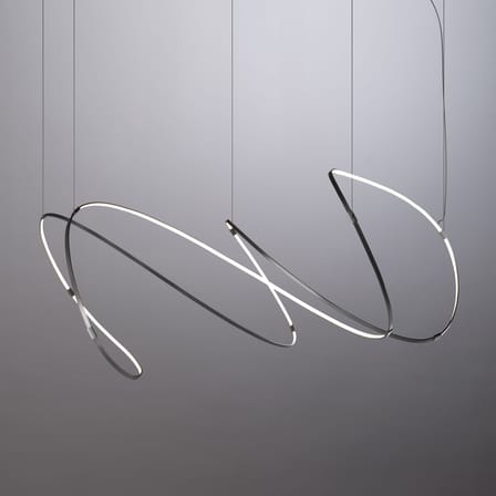 Suspension Zigouzi LED métal noir / L 180 cm - Dix Heures Dix