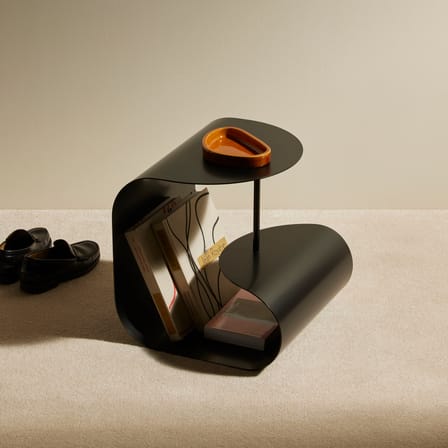 Table d'appoint Gégé métal noir / 45 x 45 x H 45 cm - Maison Sarah Lavoine