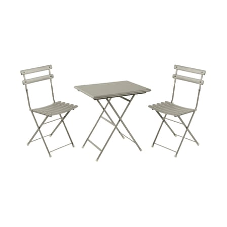 Set table & assises Arc en Ciel métal / Table 70x50cm + 2 chaises - Emu