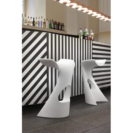 Tabouret de bar Koncord plastique gris / H 70 cm - Slide