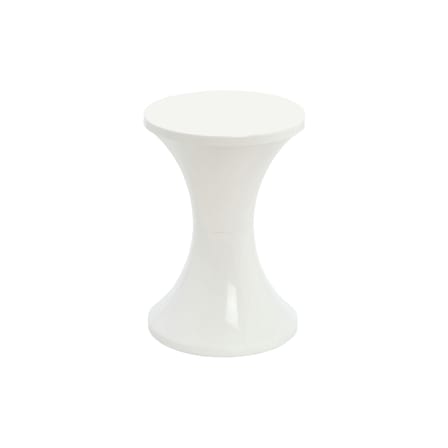 Tabouret Tam Tam Pop plastique blanc / Réédition 1968 - Stamp Edition