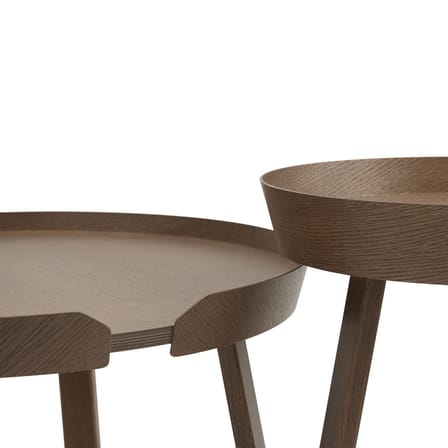 Tavolino Around Large legno naturale / Ø 72 x H 37,5 cm - Muuto