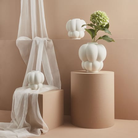 Vase Uva céramique blanc / Ø 20 x H 22 cm - AYTM