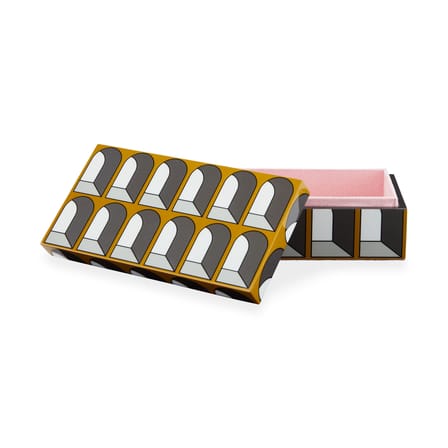 Boîte Arcade Small bois jaune / 20 x 10 cm x H 6 cm - Jonathan Adler