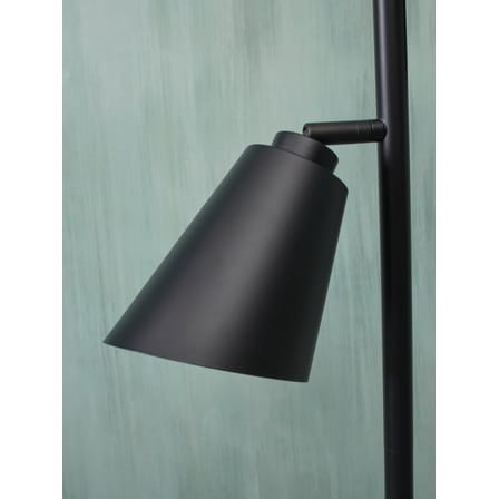 Bremen Floor lamp metal black / 2 adjustable spotlights - H 162 cm - It's about Romi