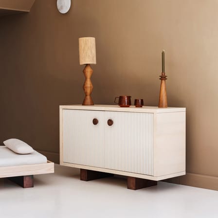 Buffet Heju X Nobodinoz bois naturel / L 120 x H 70 cm - NOBODINOZ