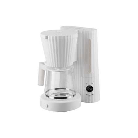 Cafetière filtre Plissé plastique blanc / Programmable - 1,5 L/10 tasses - Alessi