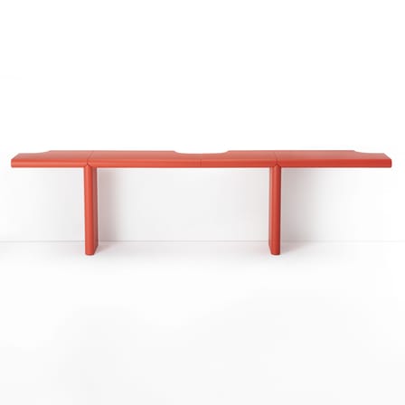 Console murale Zavolo 792 bois orange / L 144 x H 75 cm - Zanotta