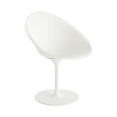 Drehsessel Ero/S/ plastikmaterial weiß / Soft-Touch-Oberfläche - Kartell